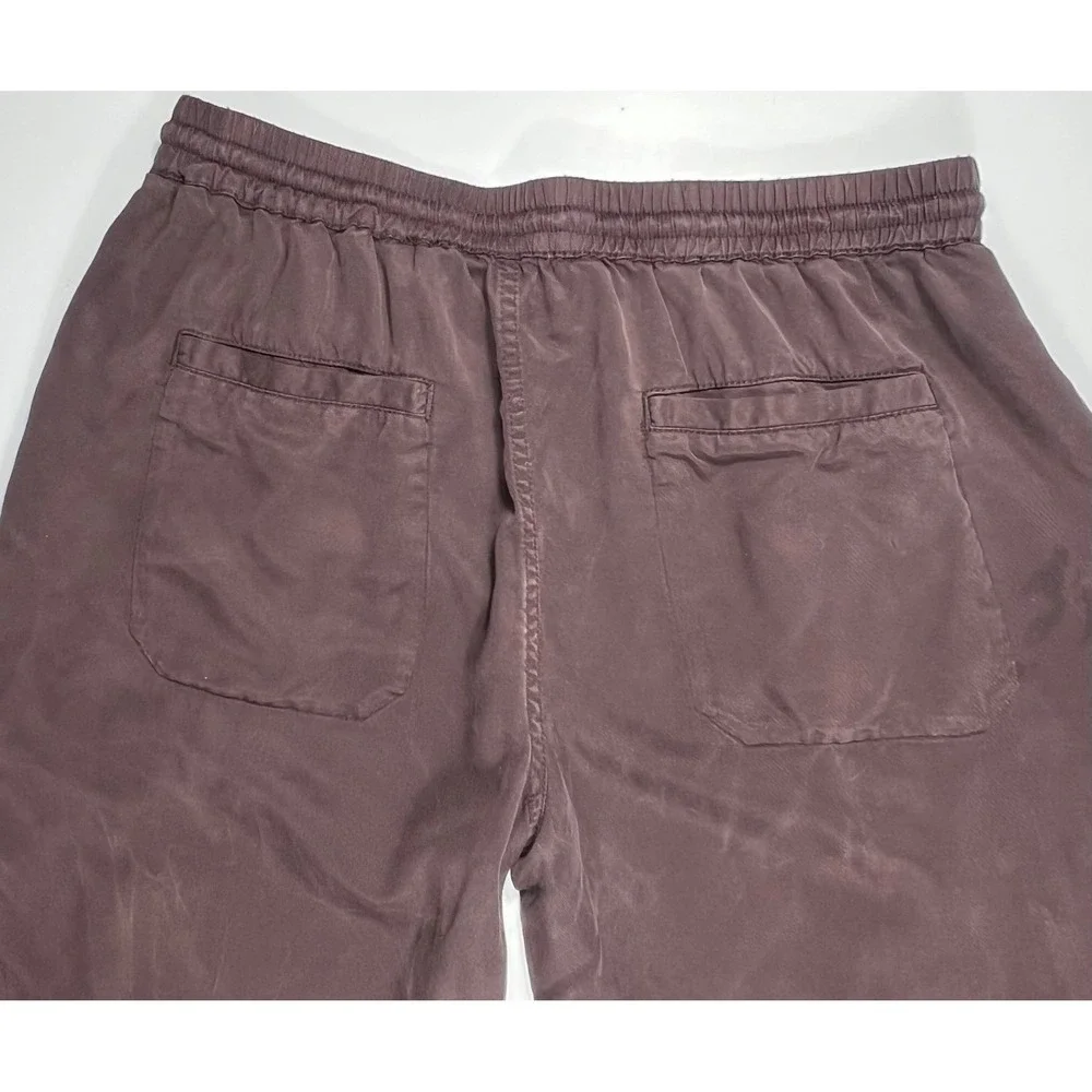 FatFace Lyme Lyocell Jogger Pants Size 10 Brown Boho Casual Lounge Buttery Soft - Picture 5 of 8